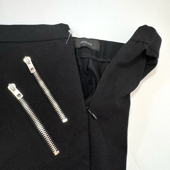 JOSEPH Black Spark Gabardine Stretch Pant Size EU 38/ US SIZE 6 Medium Like New - Picture 5 of 6